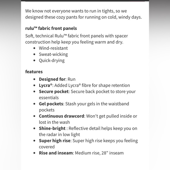 Lululemon Chase the Chill pant - Picture 8 of 8